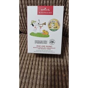 Hallmark 2024 Peanuts Rise and Shine Beagle Scouts 50th Anniversary ornament